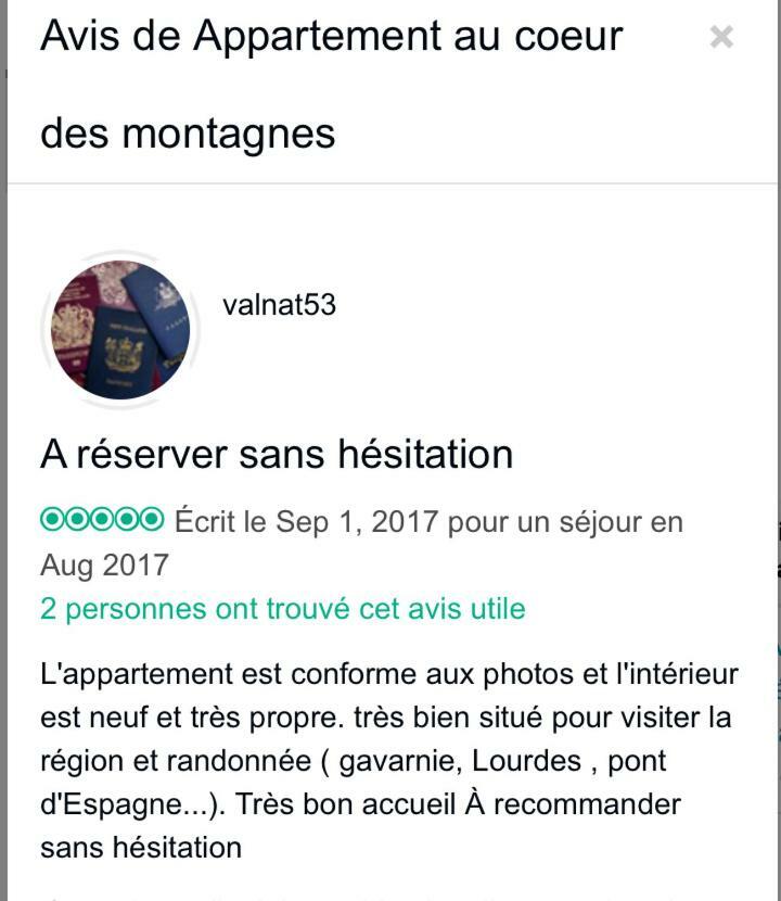Appartement tt confort au cœur des montagnes avec vue sur les montagnes wifi Luz-Saint-Sauveur Extérieur photo
